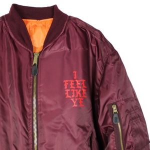 Mens Pablo Yeezus Bomber Jacket MA-1 Flight kanye